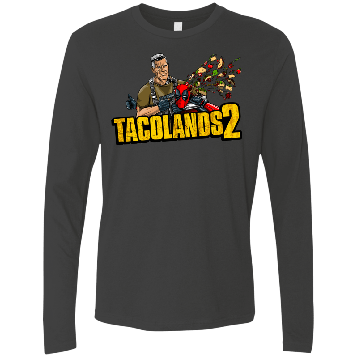 T-Shirts Heavy Metal / S TACOLANDS 2 Men's Premium Long Sleeve