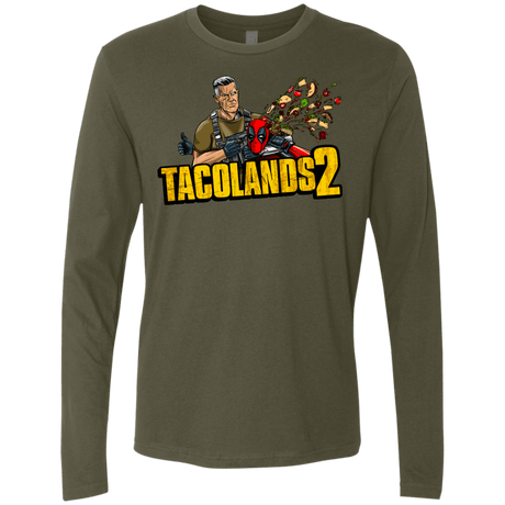 T-Shirts Military Green / S TACOLANDS 2 Men's Premium Long Sleeve