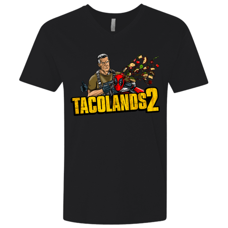 T-Shirts Black / X-Small TACOLANDS 2 Men's Premium V-Neck