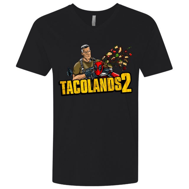 T-Shirts Black / X-Small TACOLANDS 2 Men's Premium V-Neck