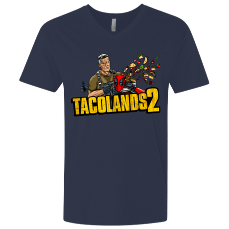 T-Shirts Midnight Navy / X-Small TACOLANDS 2 Men's Premium V-Neck