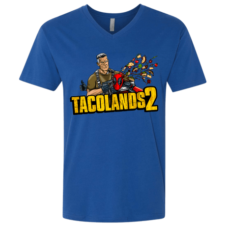 T-Shirts Royal / X-Small TACOLANDS 2 Men's Premium V-Neck