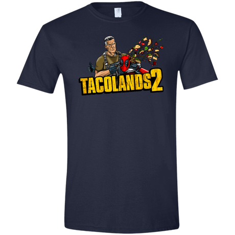 T-Shirts Navy / X-Small TACOLANDS 2 Men's Semi-Fitted Softstyle
