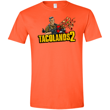 T-Shirts Orange / S TACOLANDS 2 Men's Semi-Fitted Softstyle