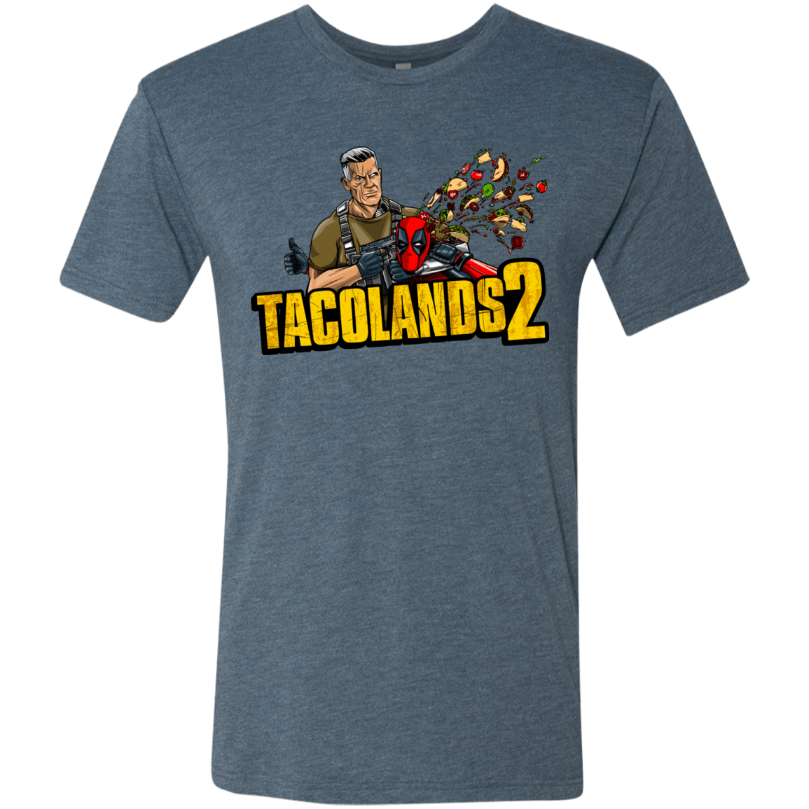 T-Shirts Indigo / S TACOLANDS 2 Men's Triblend T-Shirt