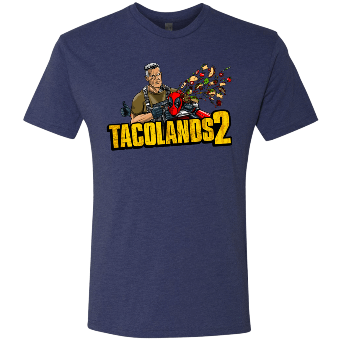 T-Shirts Vintage Navy / S TACOLANDS 2 Men's Triblend T-Shirt