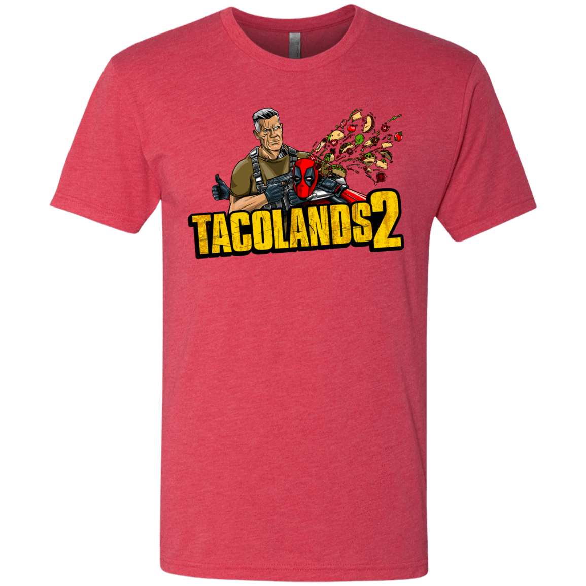 T-Shirts Vintage Red / S TACOLANDS 2 Men's Triblend T-Shirt