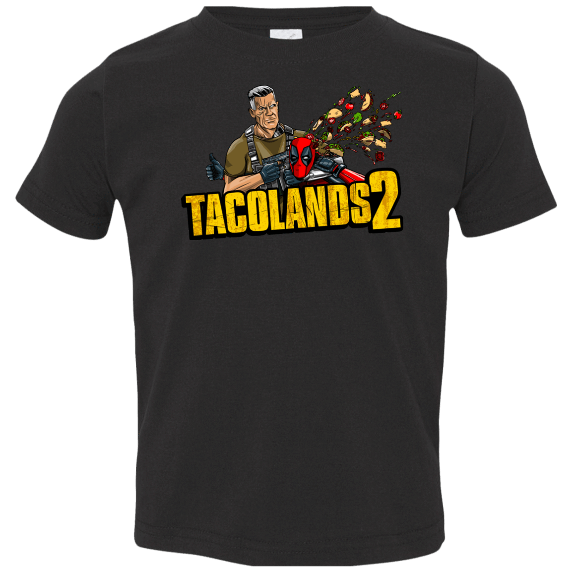 T-Shirts Black / 2T TACOLANDS 2 Toddler Premium T-Shirt