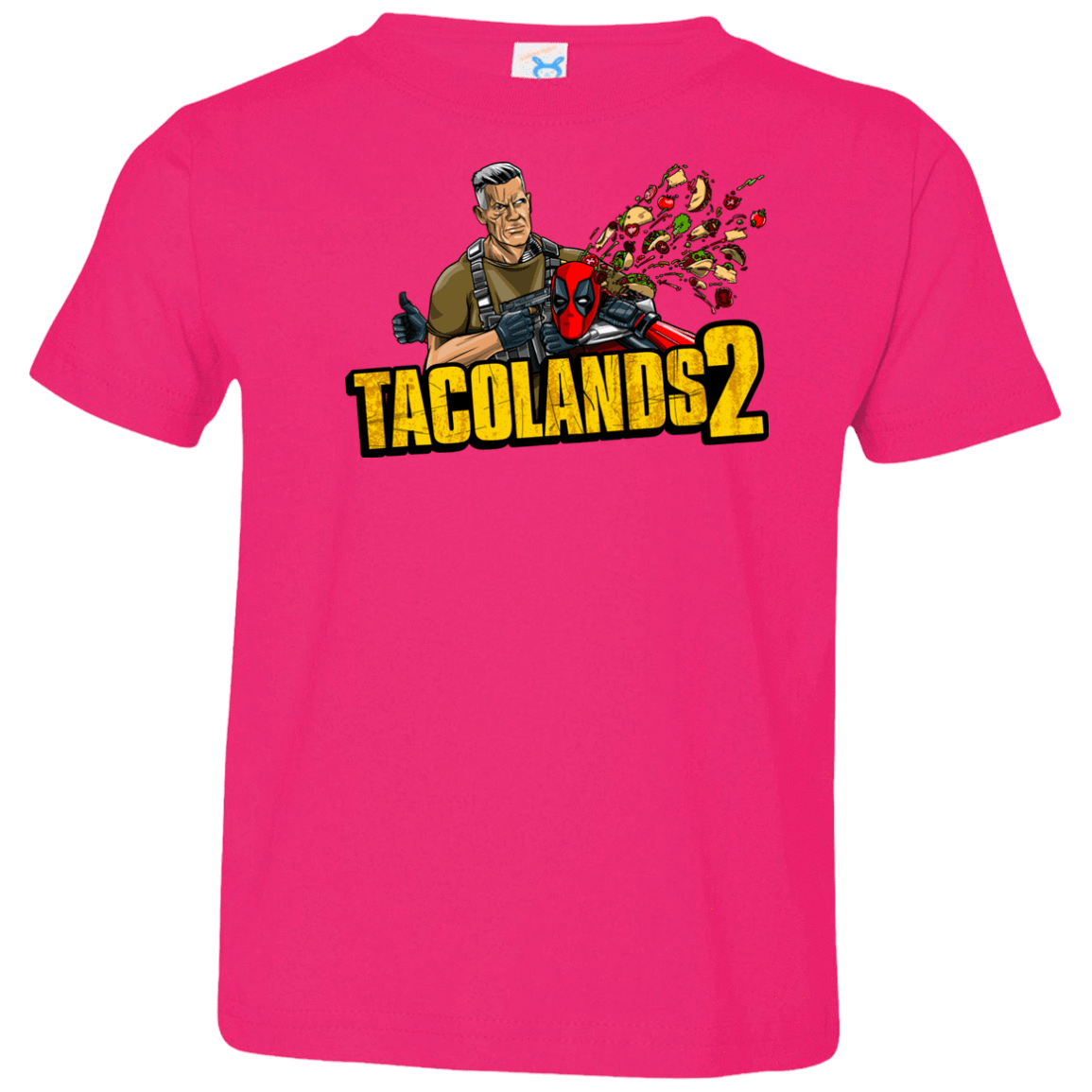 T-Shirts Hot Pink / 2T TACOLANDS 2 Toddler Premium T-Shirt