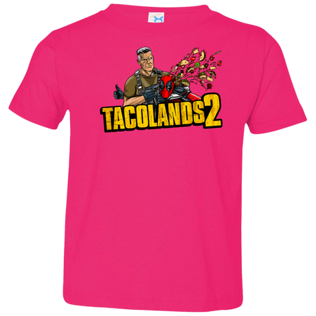 T-Shirts Hot Pink / 2T TACOLANDS 2 Toddler Premium T-Shirt