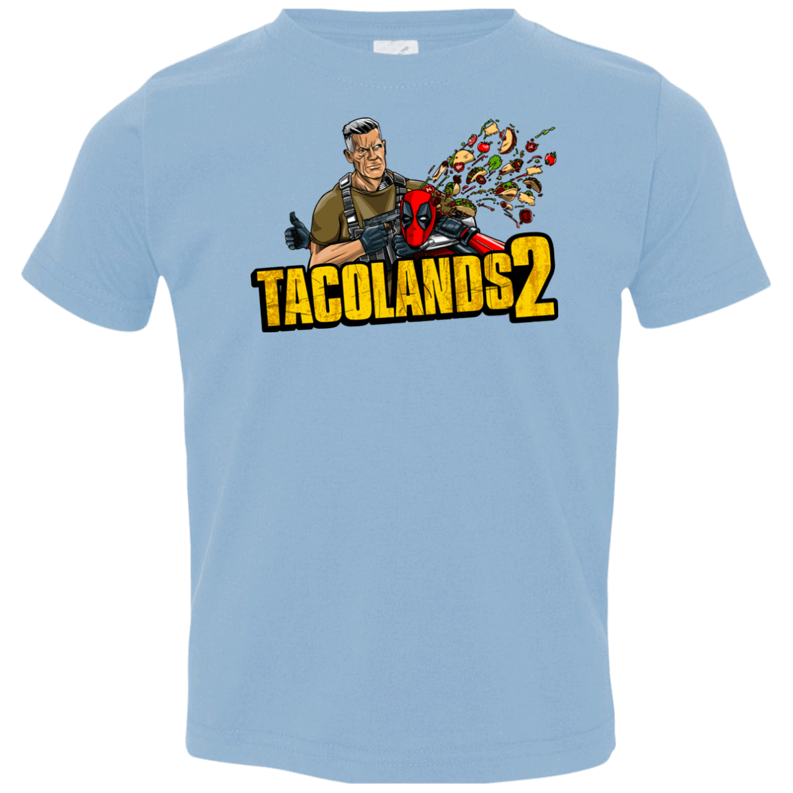 T-Shirts Light Blue / 2T TACOLANDS 2 Toddler Premium T-Shirt