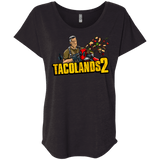 T-Shirts Vintage Black / X-Small TACOLANDS 2 Triblend Dolman Sleeve
