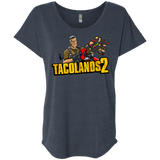 T-Shirts Vintage Navy / X-Small TACOLANDS 2 Triblend Dolman Sleeve