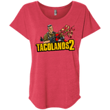 T-Shirts Vintage Red / X-Small TACOLANDS 2 Triblend Dolman Sleeve