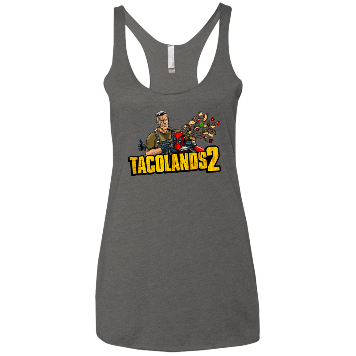 T-Shirts Premium Heather / X-Small TACOLANDS 2 Women's Triblend Racerback Tank