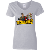 T-Shirts Sport Grey / S TACOLANDS 2 Women's V-Neck T-Shirt