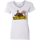 T-Shirts White / S TACOLANDS 2 Women's V-Neck T-Shirt