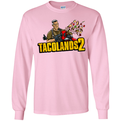T-Shirts Light Pink / YS TACOLANDS 2 Youth Long Sleeve T-Shirt