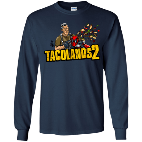 T-Shirts Navy / YS TACOLANDS 2 Youth Long Sleeve T-Shirt
