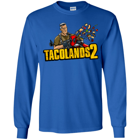T-Shirts Royal / YS TACOLANDS 2 Youth Long Sleeve T-Shirt