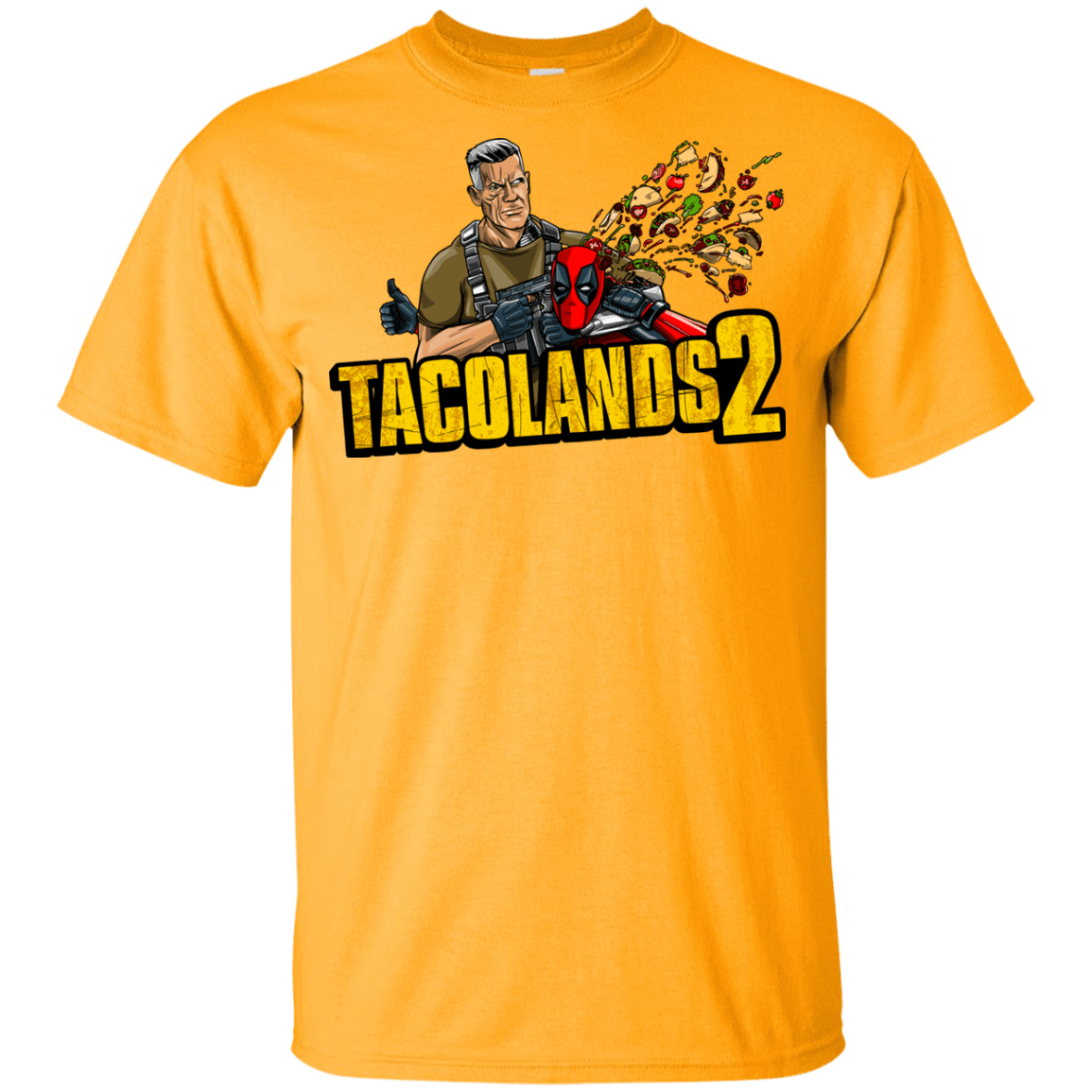 T-Shirts Gold / YXS TACOLANDS 2 Youth T-Shirt