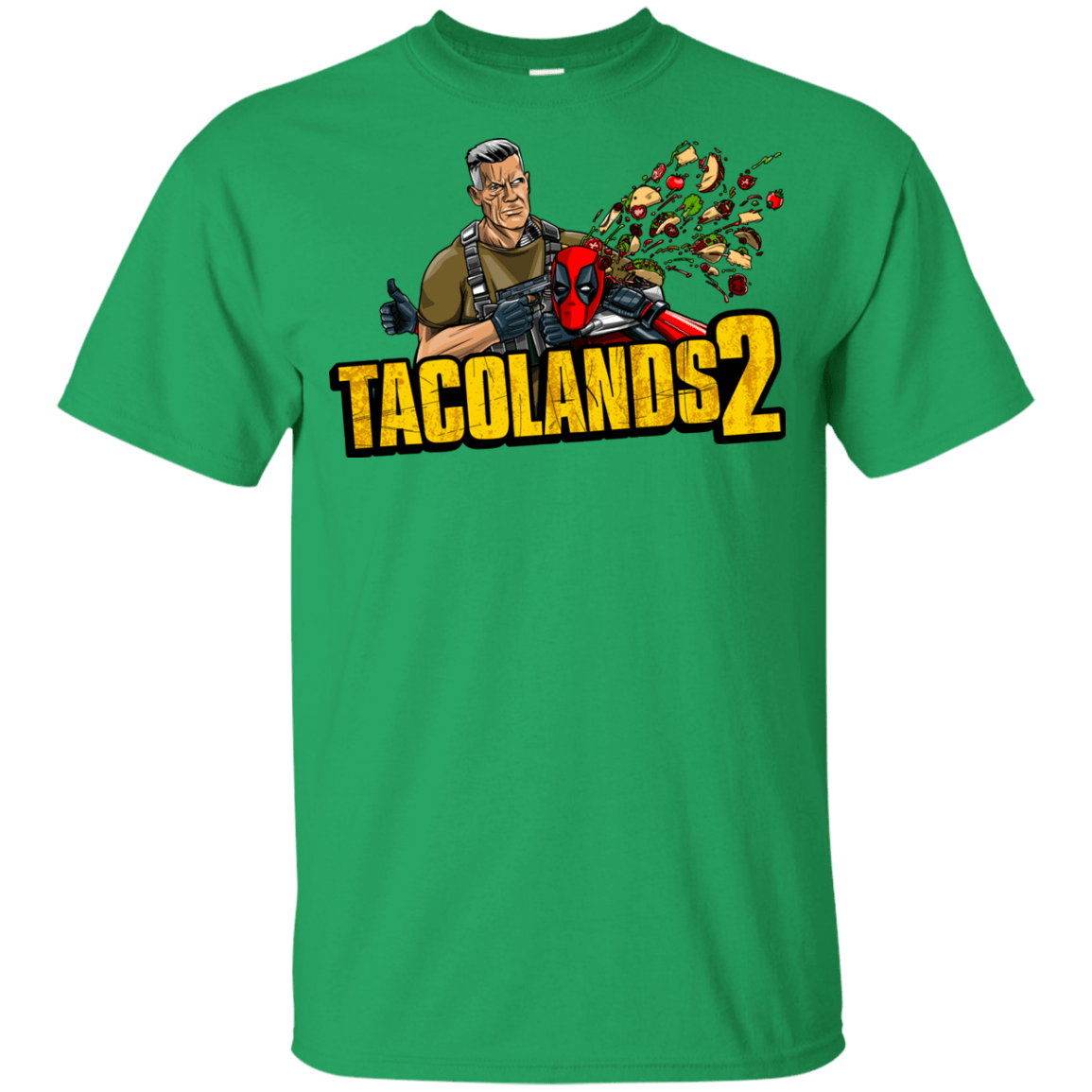 T-Shirts Irish Green / YXS TACOLANDS 2 Youth T-Shirt