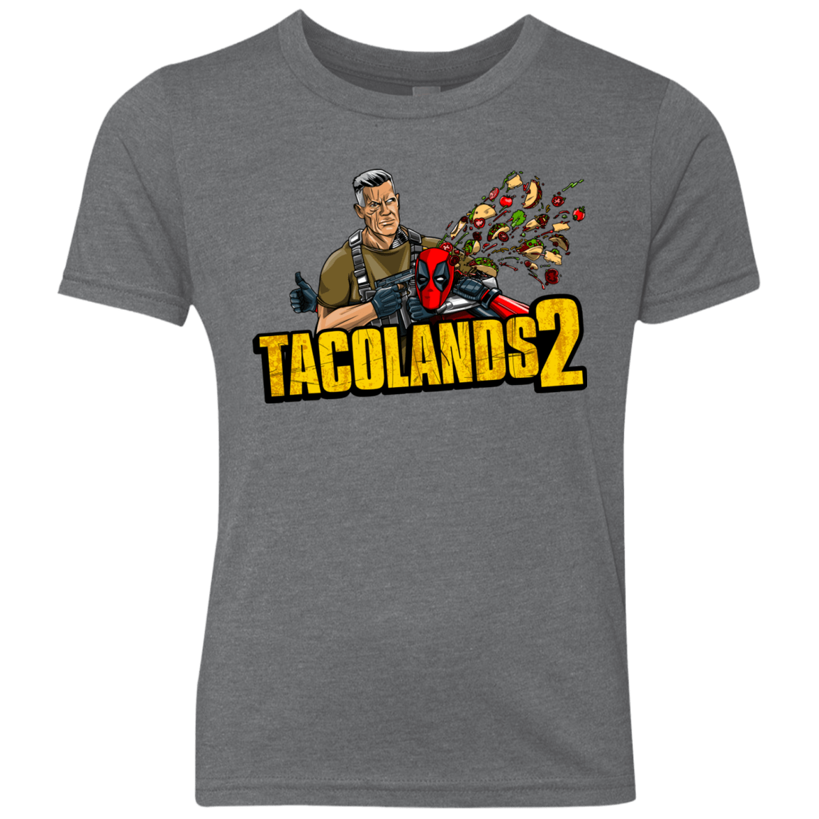T-Shirts Premium Heather / YXS TACOLANDS 2 Youth Triblend T-Shirt