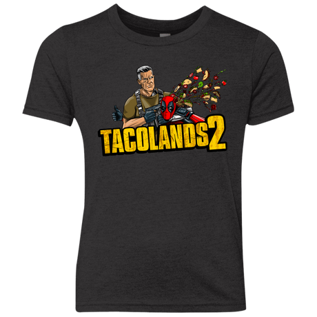 T-Shirts Vintage Black / YXS TACOLANDS 2 Youth Triblend T-Shirt