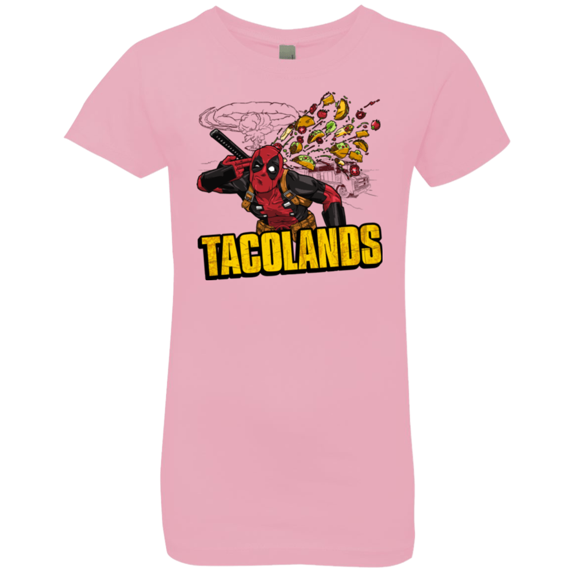 T-Shirts Light Pink / YXS Tacolands Girls Premium T-Shirt