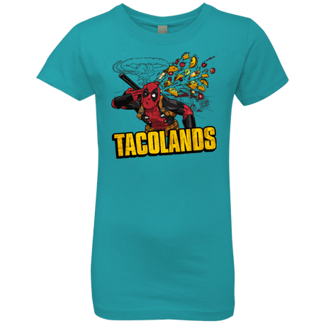 T-Shirts Tahiti Blue / YXS Tacolands Girls Premium T-Shirt