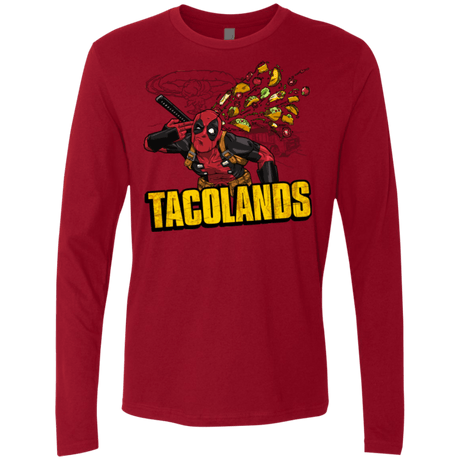 T-Shirts Cardinal / Small Tacolands Men's Premium Long Sleeve