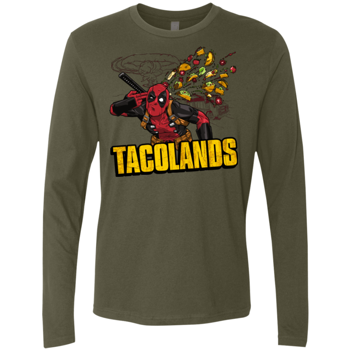 Tacolands Men's Premium Long Sleeve