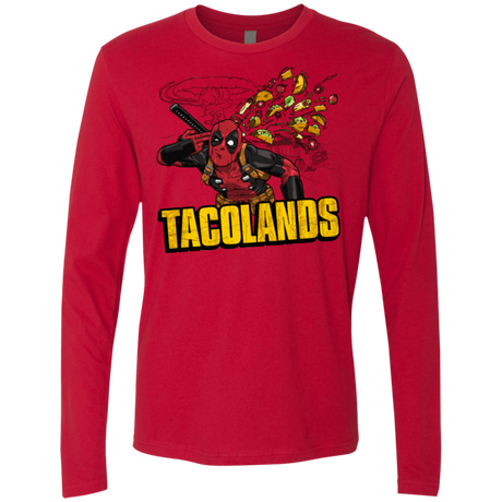 T-Shirts Red / Small Tacolands Men's Premium Long Sleeve