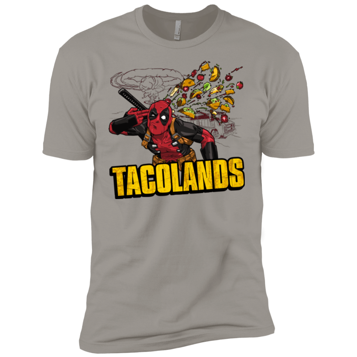 T-Shirts Light Grey / X-Small Tacolands Men's Premium T-Shirt