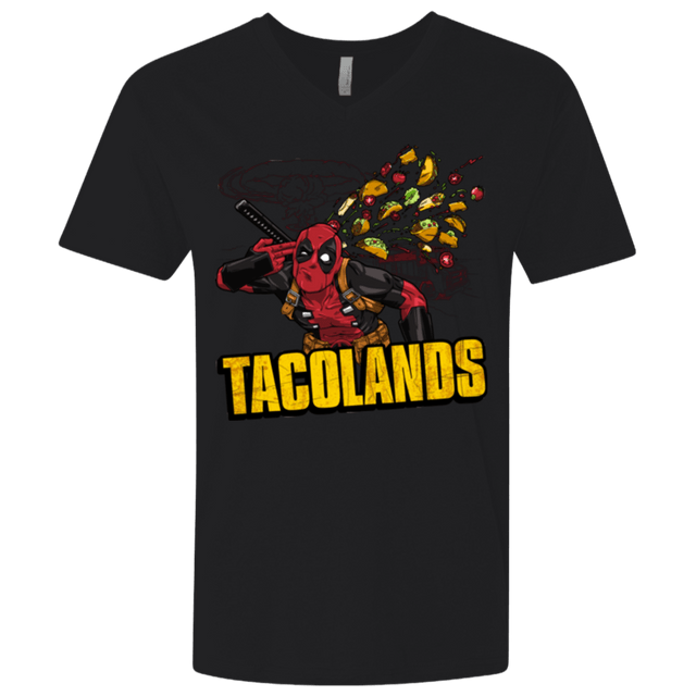 T-Shirts Black / X-Small Tacolands Men's Premium V-Neck