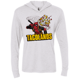 T-Shirts Heather White / X-Small Tacolands Triblend Long Sleeve Hoodie Tee