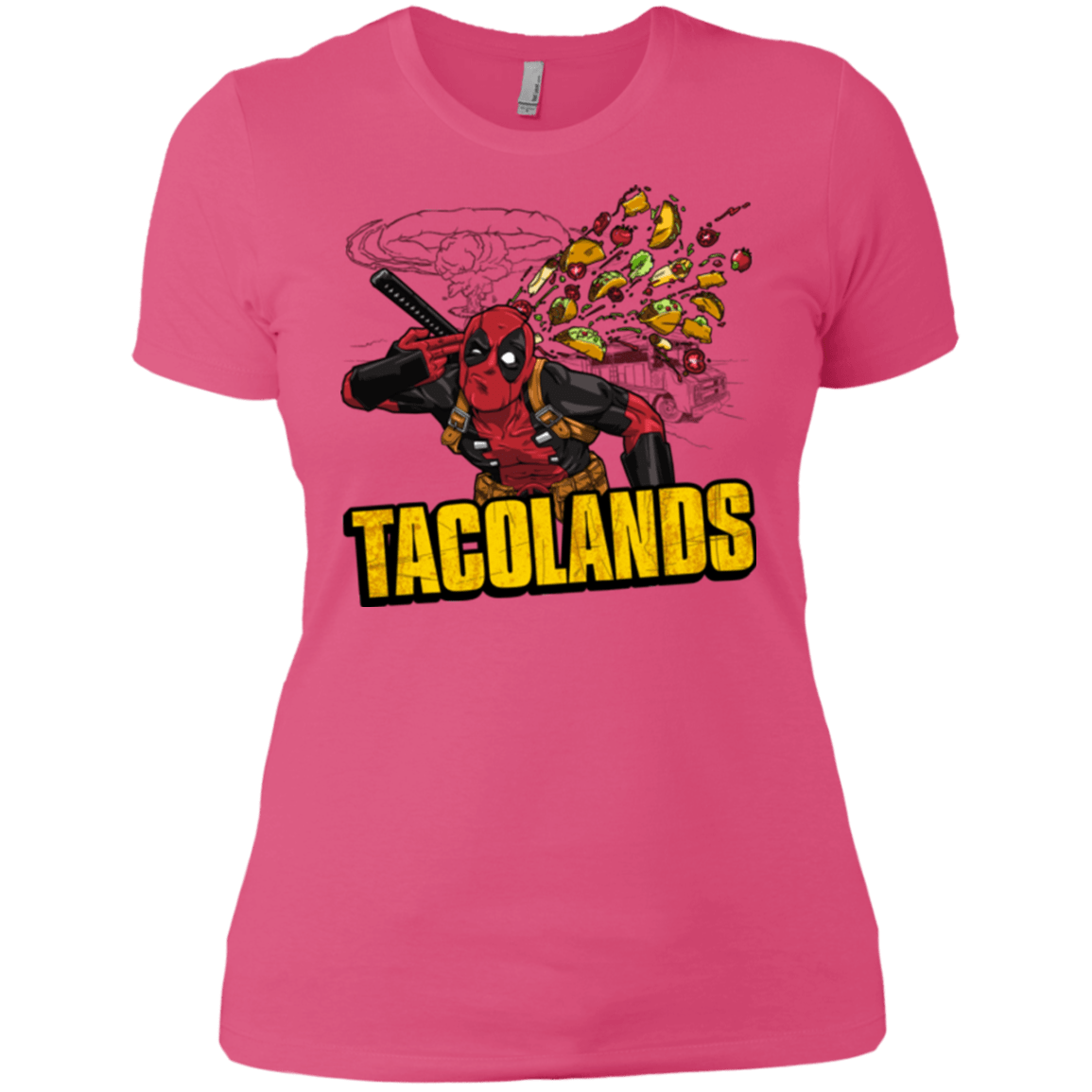 T-Shirts Hot Pink / X-Small Tacolands Women's Premium T-Shirt
