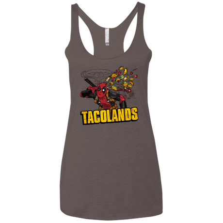T-Shirts Macchiato / X-Small Tacolands Women's Triblend Racerback Tank
