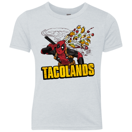 T-Shirts Heather White / YXS Tacolands Youth Triblend T-Shirt