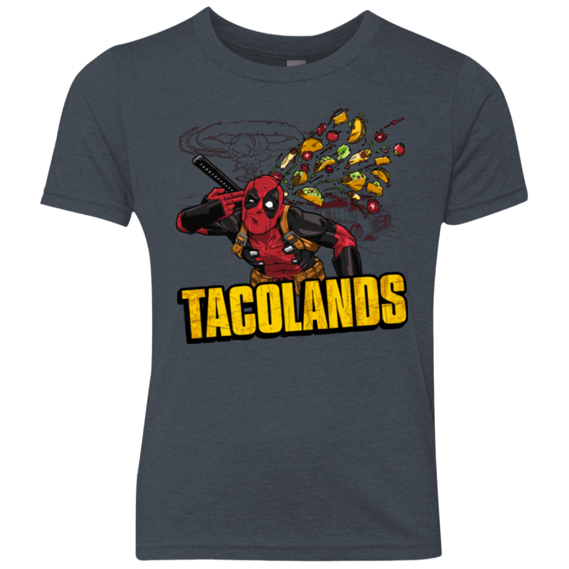 T-Shirts Vintage Navy / YXS Tacolands Youth Triblend T-Shirt