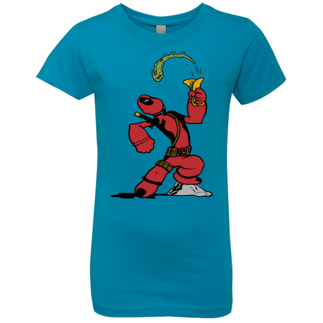 T-Shirts Turquoise / YXS Tacopeye Girls Premium T-Shirt