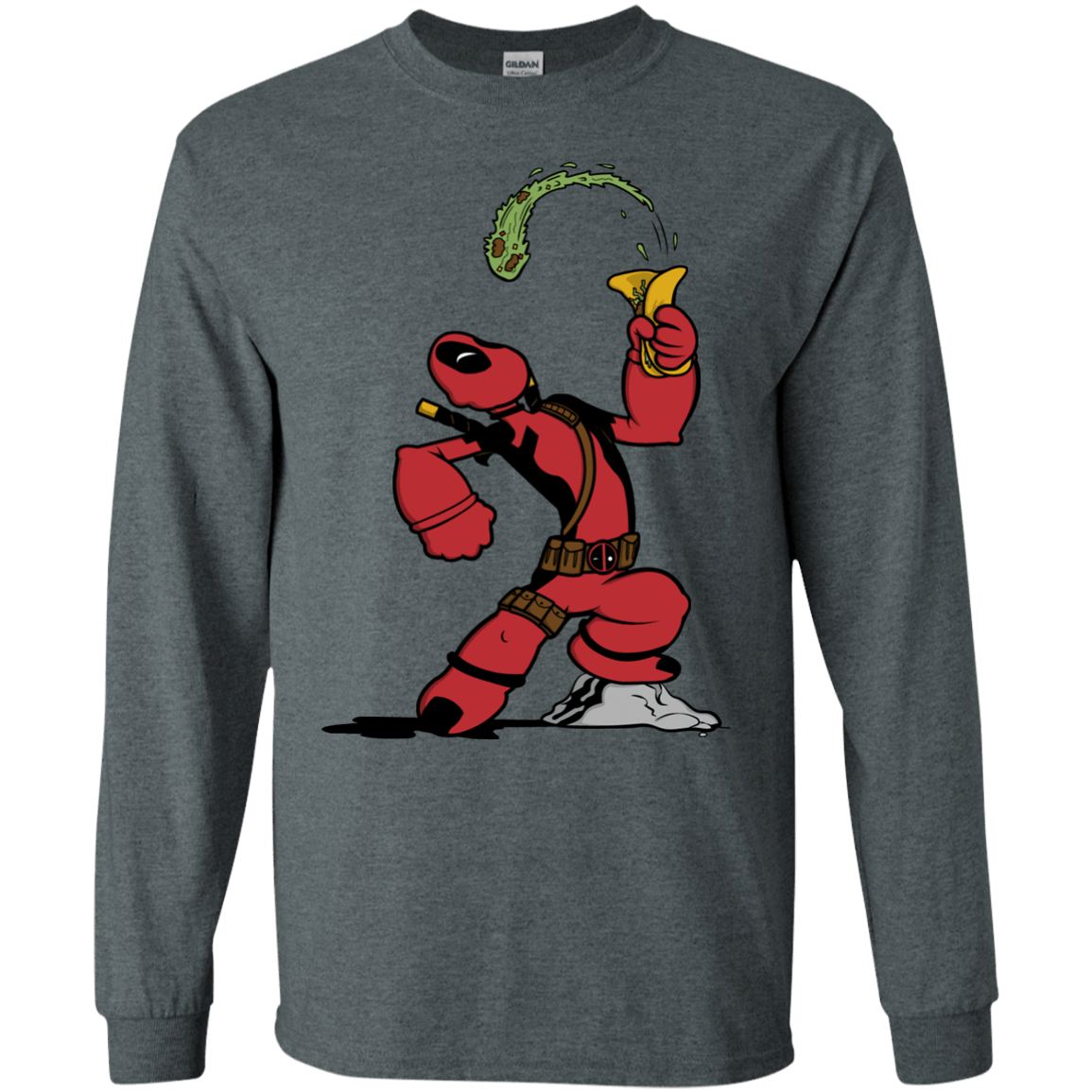 T-Shirts Dark Heather / S Tacopeye Men's Long Sleeve T-Shirt