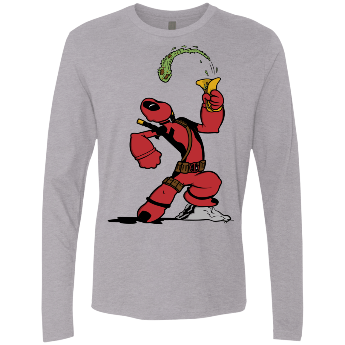 T-Shirts Heather Grey / S Tacopeye Men's Premium Long Sleeve