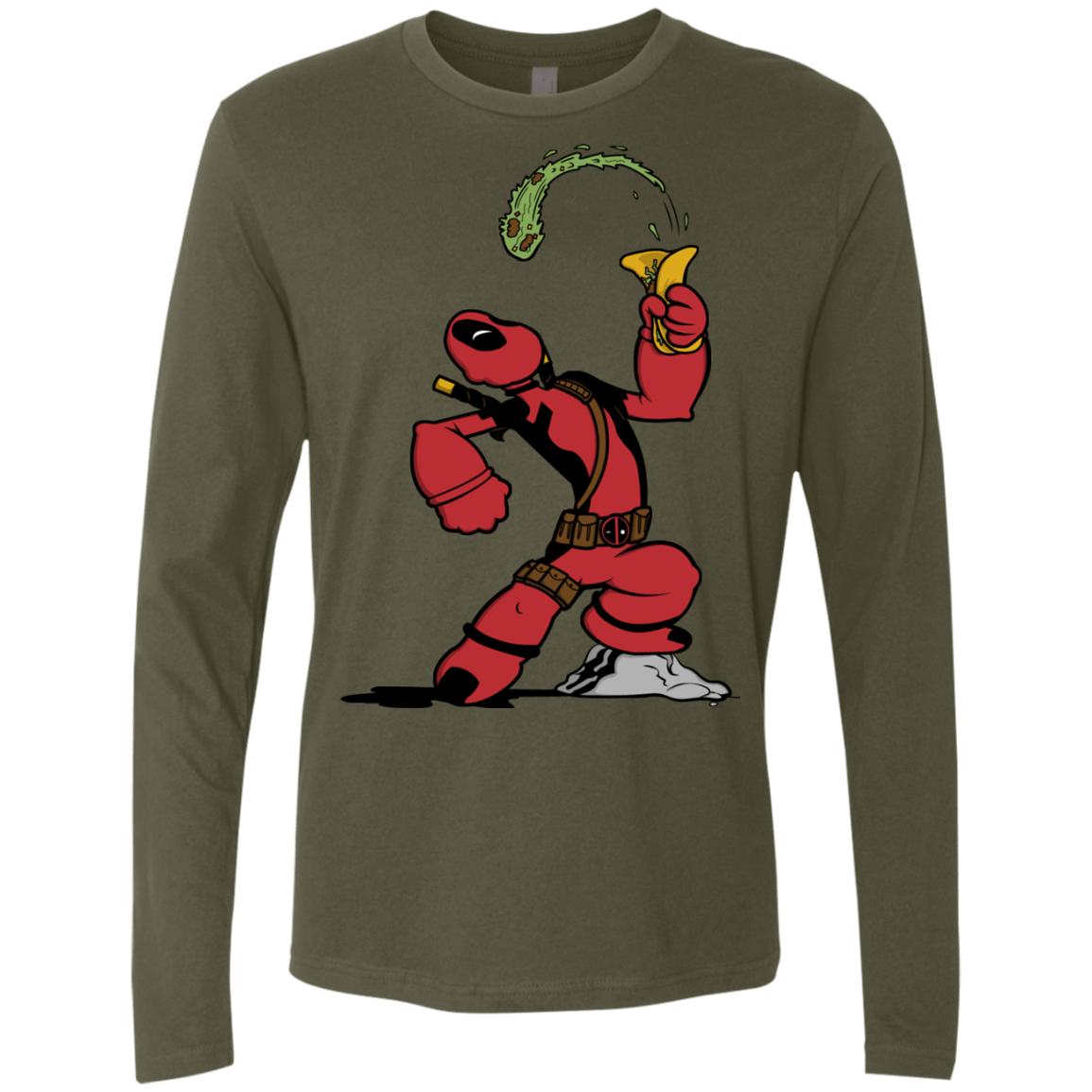 T-Shirts Military Green / S Tacopeye Men's Premium Long Sleeve