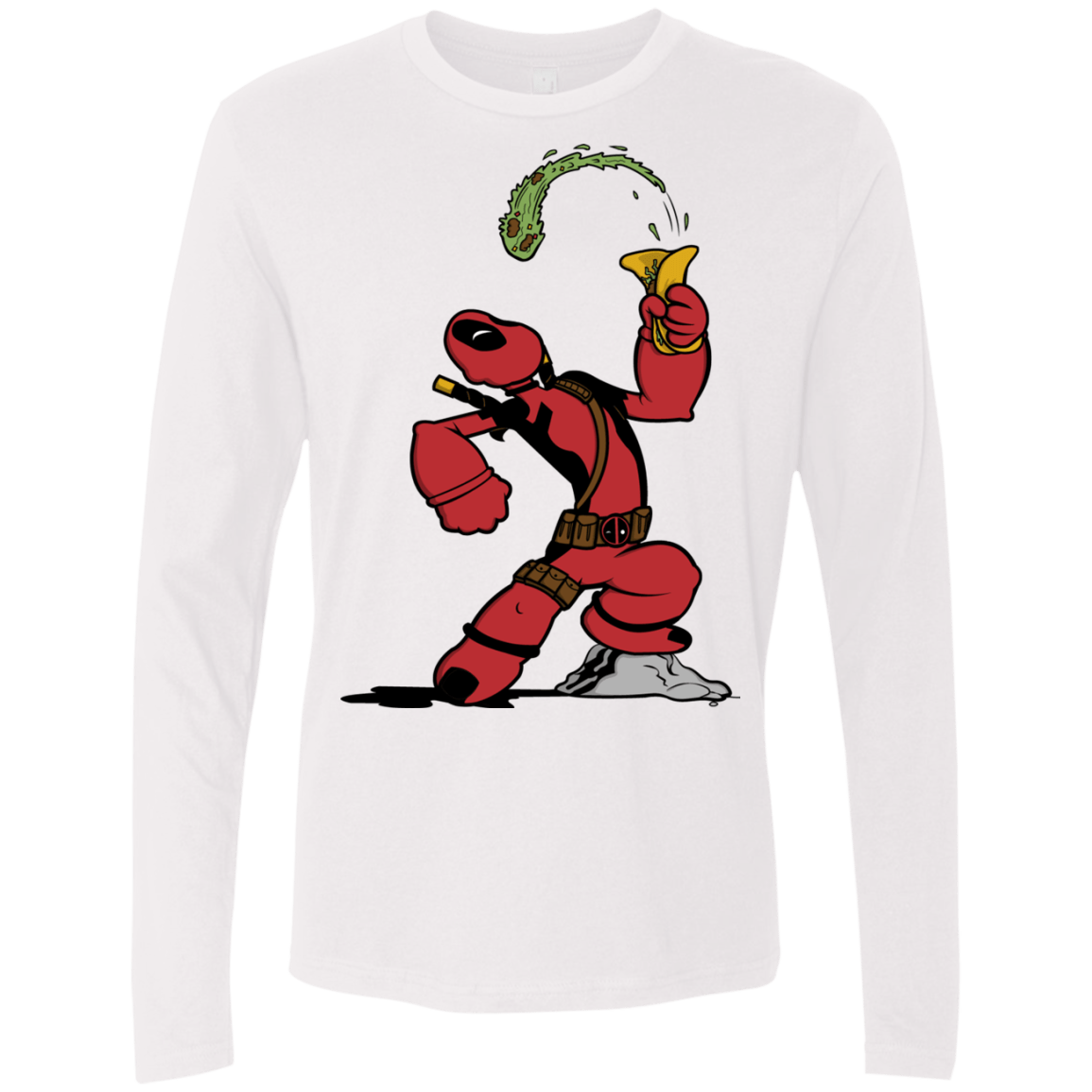 T-Shirts White / S Tacopeye Men's Premium Long Sleeve