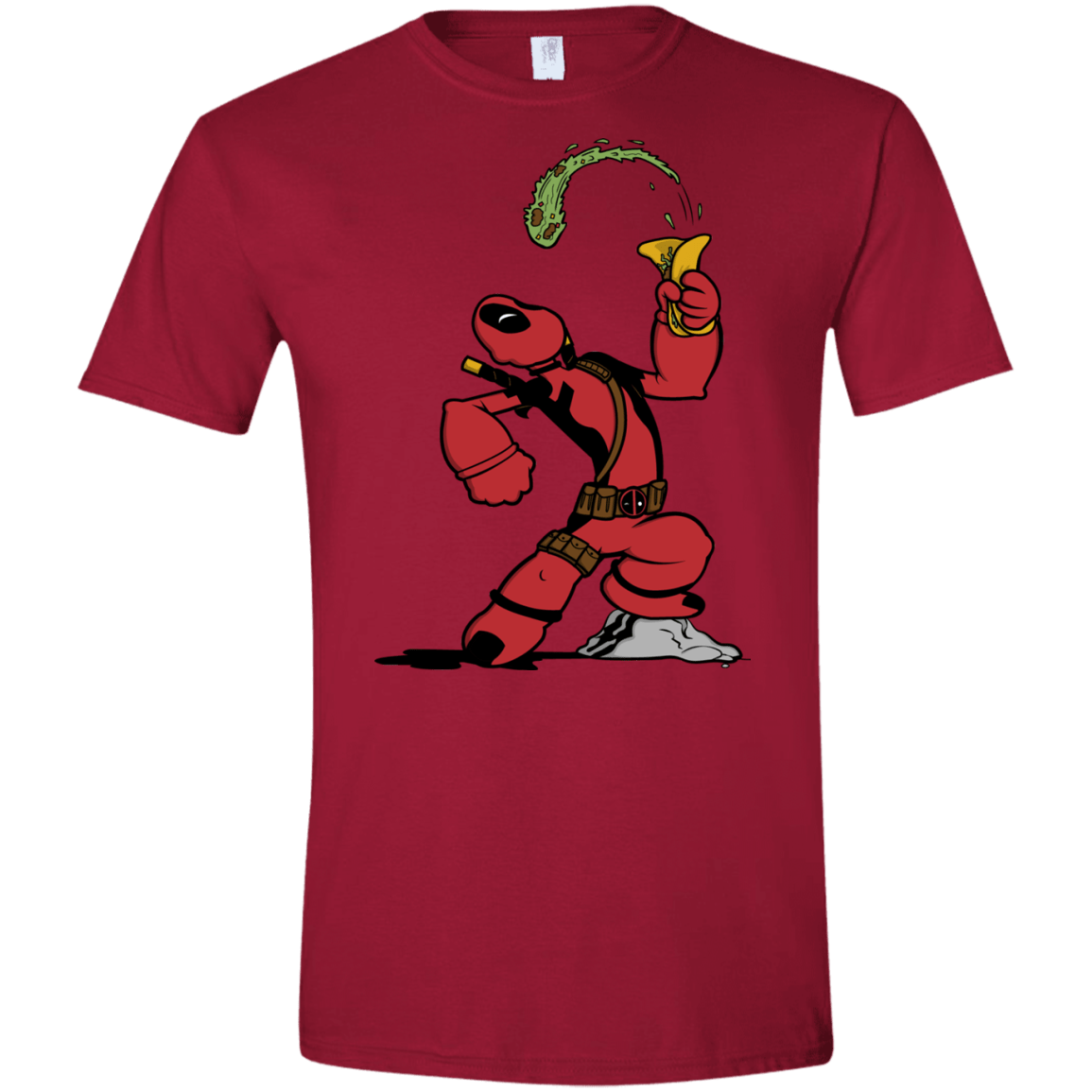 T-Shirts Cardinal Red / S Tacopeye Men's Semi-Fitted Softstyle