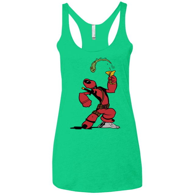 T-Shirts Envy / X-Small Tacopeye Women's Triblend Racerback Tank