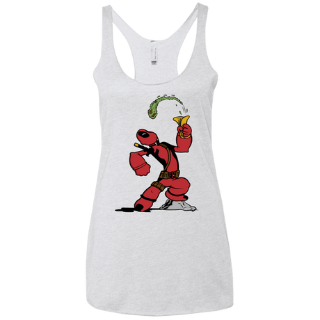 T-Shirts Heather White / X-Small Tacopeye Women's Triblend Racerback Tank