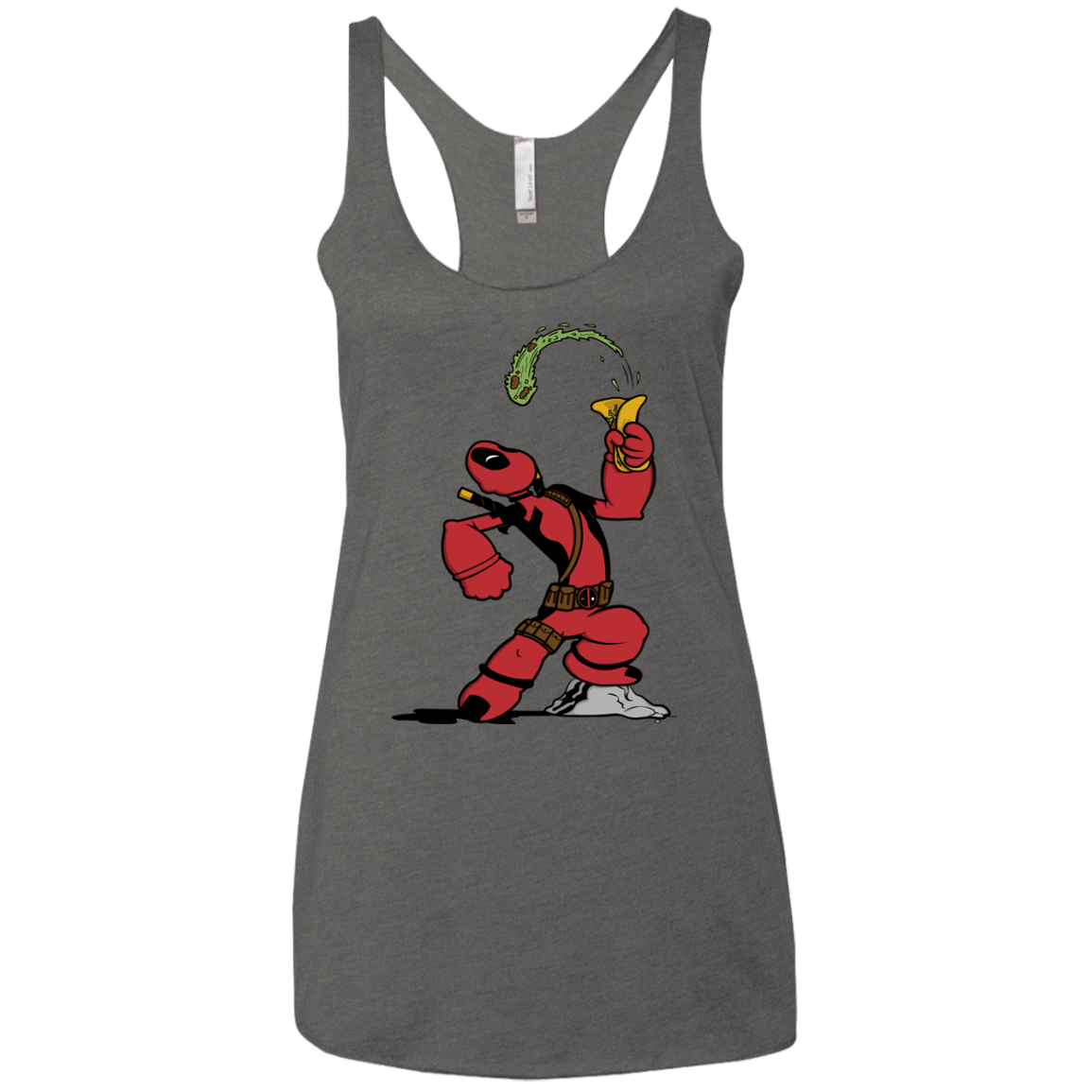 T-Shirts Premium Heather / X-Small Tacopeye Women's Triblend Racerback Tank