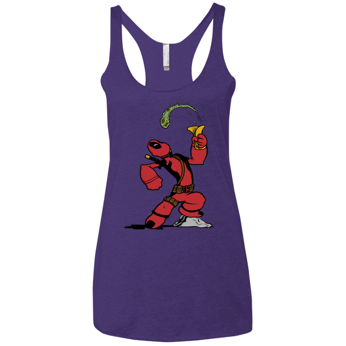 T-Shirts Purple Rush / X-Small Tacopeye Women's Triblend Racerback Tank